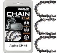 Lot de 3 chaînes de tronçonneuse 38 cm 1,3 mm 64TG pour Alpina CP-45