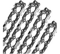 Lot De 3 Chaînes De Tronçonneuse 45 Cm, Pas 0.325"", 72 Maillons, Jauge 1,5 Mm
