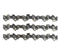 Lot de 3 Chaînes de tronçonneuse - 56 Entraineurs - Pas 3/8LP - Jauge 0.50 (1.3mm) - Guide de 40 cm