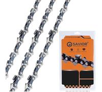 Lot de 3 Chaînes de Tronçonneuse Faible Rebond 3/8""LP 62maillons 1,3 mm 45cm Compatible avec Husqvarna,Dolmar,Greenworks et autres