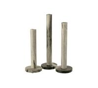 Lot de 3 Chandeliers en Marbre "Courchevel" 40cm Gris Clair