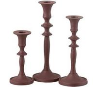 Lot de 3 Chandeliers Lise 23cm Bordeaux