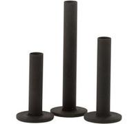 Lot de 3 Chandeliers "Marbelous" 21cm Noir Mat Noir G