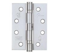 Lot de 3 charnières à roulement à billes Eclipse résistantes au feu classe 11 en chrome satiné 102mm x 76mm