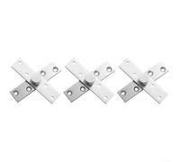 Lot de 3 charnières d'arbre central en acier inoxydable permettant une rotation continue à 360 degrés pour pivot de porte