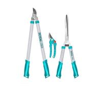Lot de 3 cisailles de jardin, 1 cisaille pour élagage 200 mm, 1 cisaille pour haies 550 mm, 1 cisaille coupe ami 690 mm THT1578033
