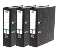 Lot de 3 classeurs A4 Marbre nuageux recyclé Noir Format A4[67]