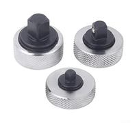 Lot de 3 clés à cliquet compactes 1/2" 3/8" 1/4" pour réparation automobile - Finition argentée