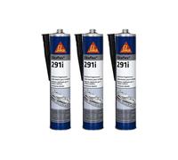Lot de 3 colles mastic marine SIKA Sikaflex 291i - Noir - 300ml