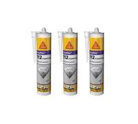 Lot de 3 colles mastic SIKA Sikaflex-112 Crystal clear - Transparent - 290ml