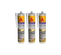 Lot de 3 colles mastic SIKA Sikaflex-142 Crystal clear - Transparent - 290 ml