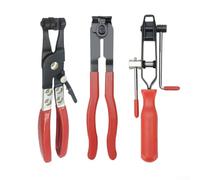 Lot de 3 colliers de serrage Cv Joint Boot Mécanisme professionnel pour cutter avec pince à enroulement dur pour tuyau de liquide de refroidissement et colliers de carburant Heavy Duty Plus