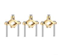 Lot de 3 colliers de serrage en alliage de cuivre pour une mise à la terre sécurisée des tuyaux d'eau et de l'acier à l'aide de vis pour des connexions électriques solides