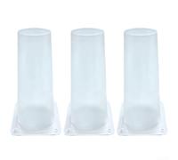 Lot de 3 cônes d'exclusion unidirectionnels pour chauve-souris, valve de sortie réutilisable pour grenier et avant-toit, dispositif de retrait de la faune en polypropylène transparent pour évacuer