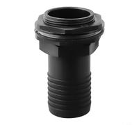 Lot de 3 connecteurs de trop-plein en plastique de 2,5 cm avec écrou et rondelle - Adaptateur sécurisé pour réservoir d'eau - Filetage BSPM de 1,5 cm - Embout de 2,5 cm