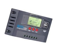 Lot de 3 contrôleurs solaires de réverbère 30-100 A Technologie MPPT Résistant aux intempéries ABS haute efficacité Gestion de l'énergie extérieure Contrôleurs solaires ABS pour éclairage extérieur