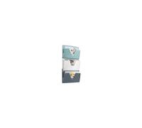 Lot de 3 corbeilles murales Riviera, A4, 1 compartiment