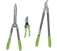 Lot de 3 Coupants - Sécateur 8 po - Cisaille à Haies et Coupe-Branches - Outils de Jardinage Pratiques - D-Work