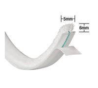 Lot de 3 coupe-bise en velours brossé autocollants Stormguard blancs 5m