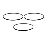 Lot de 3 courroies trapézoïdales 5M710 pour moteur de tour | Courroie de transmission en polyuréthane à haute résistance à la traction | Courroie grand angle résistante à l'usure compatible avec