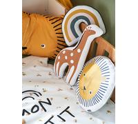 Lot de 3 coussins animaux TANZANIE miel TU