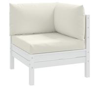 Lot de 3 Coussins de Palette Oreillers Patio Anthracite Mélangé Tissu vidaXL