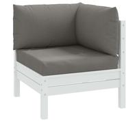 Lot de 3 Coussins de Palette Oreillers Patio Anthracite Mélangé Tissu vidaXL