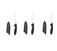 Lot De 3 Couteaux En Céramique Avec étui - 24 Cm - Noir