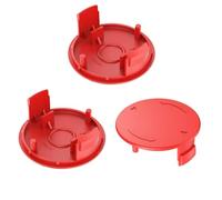 Lot de 3 couvercles de bobine de coupe-bordure F016F04841 - Pour débroussailleuse électrique Bosch AFS 23-37 - Pièce de rechange pour débroussailleuse Bosch - Rouge