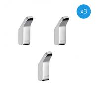 Lot de 3 Crochets porte-serviettes, fixation murale, Chrome (12715010000-SET3)