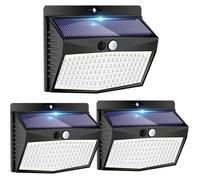 Lot de 3 de 138LED Lampe Solaire Extérieur Infrarouge Induction Étanche 3 Modes pour Jardin Decoration