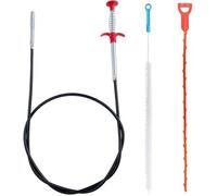 Lot de 3 Deboucheur Canalisation Furet Deboucheur Evier Professionnel Plomberie WC Kit Debouchage Cheveux Douche Pince à Grif