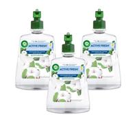 Air Wick Désodorisant Maison Spray Automatique Sans Gaz Active Fresh - Parfum Fraîcheur de coton - Lot de 3