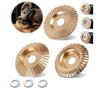 Lot de 3 disques abrasifs en carbure de tungstène pour bois. | Disque abrasif à bois pour meuleuse d'angle, disques abrasifs pour sculpter, poncer le bois