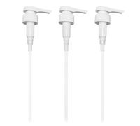 Lot de 3 distributeurs à pompe de 5 litres avec tube réglable pour savon liquide liquide distributeur de sauce conditionneur distributeur de détergent sirop huile bouteille