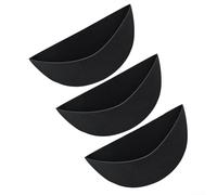 Lot de 3 doublures demi-rondes en feutre pour panier de fleurs, kit de revêtement mural avec rétention de l'humidité, support de plantes à fixer sur clôture pour herbes aromatiques et jardinières à