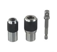 Lot de 3 douilles de robinet M3-M6 en acier CR-MO 0,6-1,3 cm avec adaptateur 3/8 pour plomberie