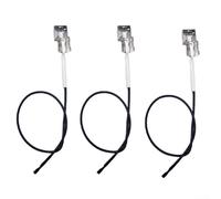 Lot de 3 électrodes d'allumage de gril de rechange pour forge et Charbroil, aiguille de capteur de générateur d'étincelles, composant d'interrupteur d'allumage de barbecue pour cuisine en plein air