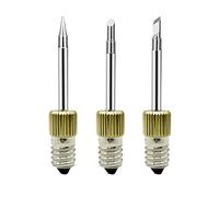 Lot de 3 embouts de fer à souder électrique E10 remplaçables en acier sans fil pour soudure en extérieur