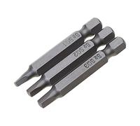 Lot de 3 embouts de tournevis carrés de 6,35 mm pour tournevis à tête carrée