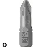 Lot de 3 embouts de vissage Extra-dure Pozidriv PZ1 à queue 6 pans mâle 1/4 Longueur 25mm BOSCH 2607001554