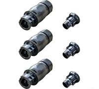 Lot de 3 embouts femelles à 3 pôles pour Betteri BC01, compatibles avec les onduleurs monophasés Hoymiles, connecteur étanche IP68 25 A 250 V AC