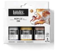 Lot de 3 encres acryliques Liquitex Acrylic Ink 30ml couleurs iridescentes