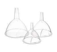 Lot de 3 Entonnoirs Tretcher 15cm Transparent