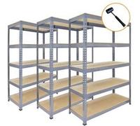 Monstershop Étagères Métal Gris