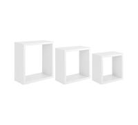Lot de 3 étagères murales modernes cube Incubo Slim Stock