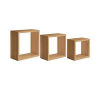 Lot de 3 étagères murales modernes cube Incubo Slim Stock