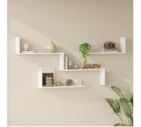 Lot de 3 étagères murales Vepinshul blanc
