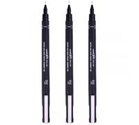 UNI-BALL Stylo-feutre à dessin ULTRA-Marqueur à pointe FINE de 0,3 mm Encre de noire-Lot de 3