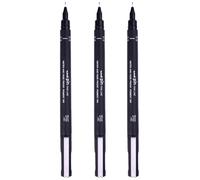 UNI-BALL Stylo-feutre à dessin ULTRA-Marqueur à pointe FINE de 0,3 mm Encre de noire-Lot de 3